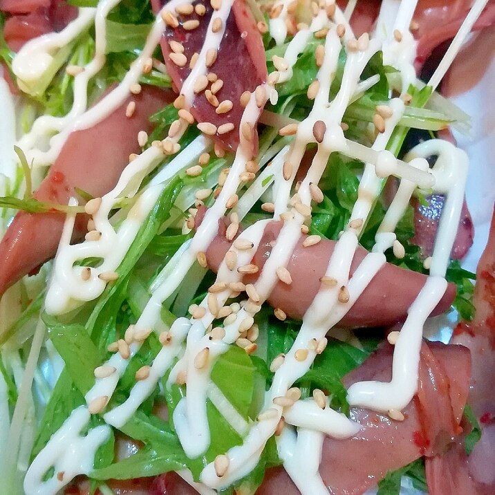 水菜とイカ耳の和え物 一味唐辛子マヨネーズ味 レシピ 作り方 By みずたまsweet 楽天レシピ 水菜とイカ耳の和え物 一味唐辛子マヨネーズ味 レシピ 作り方 By みずたまsweet 楽天レシピ